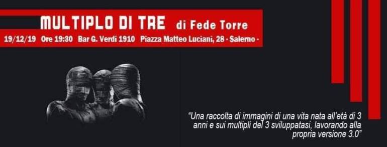 Fede Torre a Salerno per ‘Multiplo di tre’, il suo lavoro editoriale
