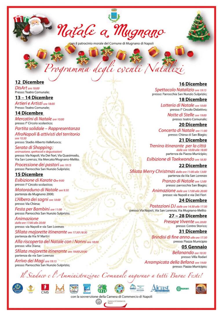 Natale a Mugnano 2019, tutti gli eventi della settimana