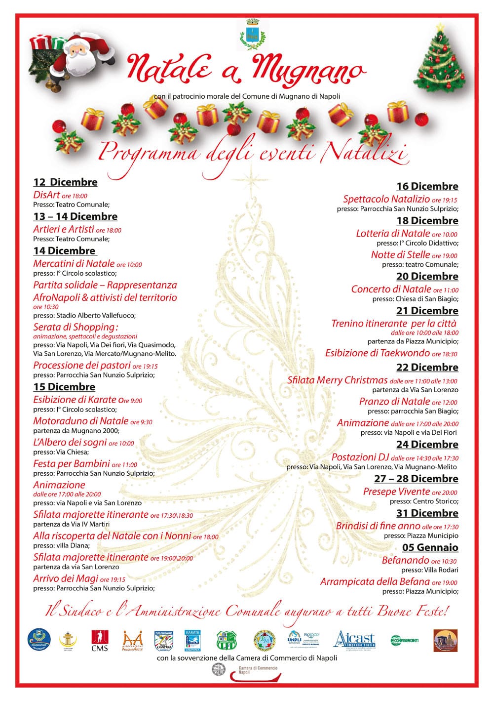 Natale a Mugnano 2019, tutti gli eventi della settimana