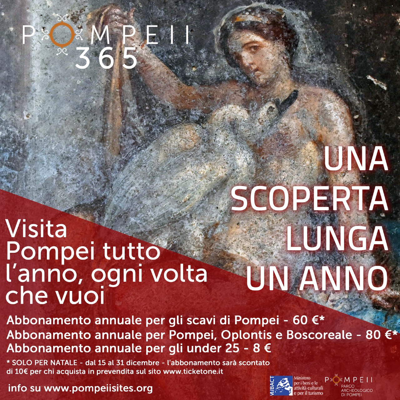POMPEI 365, l’abbonamento per visitare Pompei ‘ogni volta che vuoi’ – dal 1 gennaio 2020