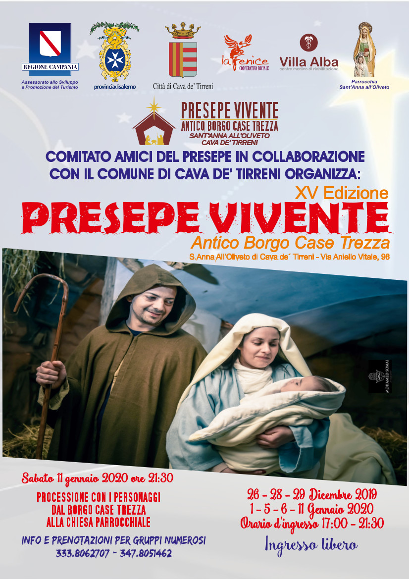 Presepe vivente a Sant’Anna di Cava de’ Tirreni: 200 personaggi animeranno l’antico borgo ‘Case Trezza’