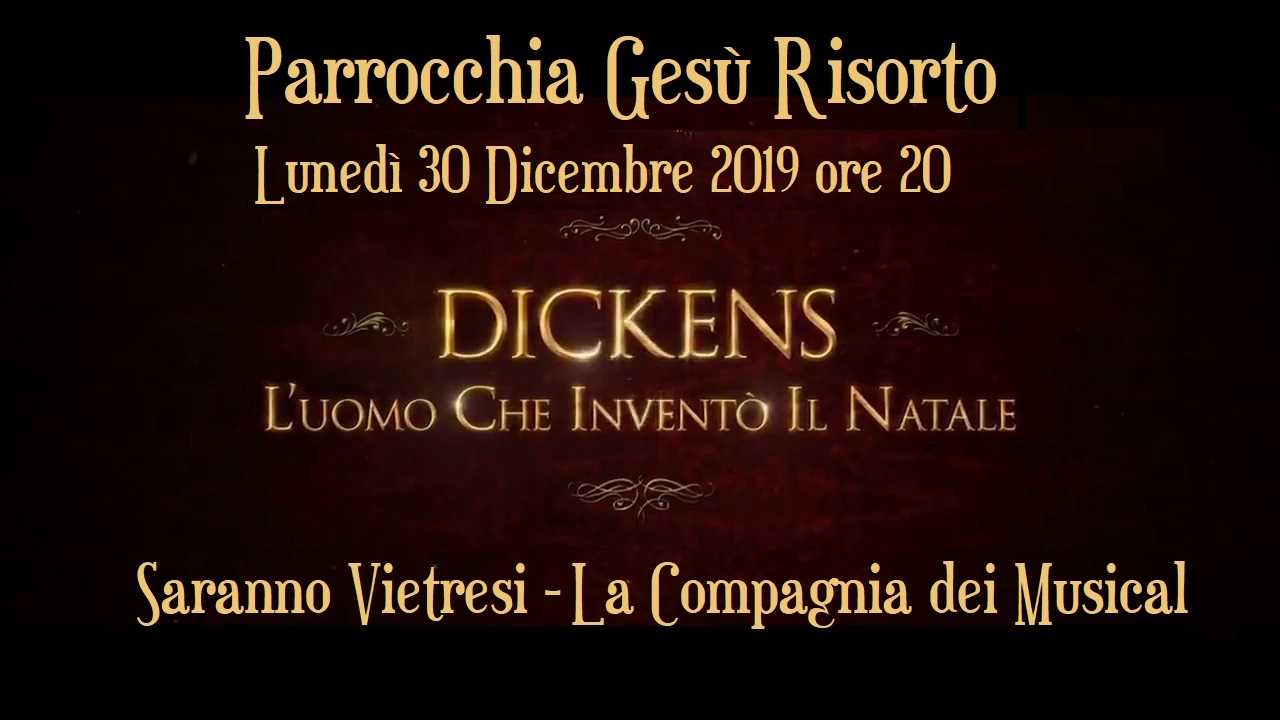 ‘Charles Dickens – L’uomo che inventò il Natale’, in Chiesa all’Arbostella lunedì 30 dicembre