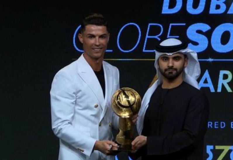 Cristiano Ronaldo vince il Globe soccer award 2019 a Dubai