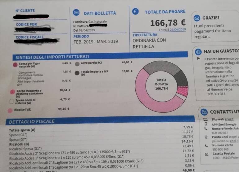 Bollette in calo, -5,4% elettricità e +0,8% gas: risparmio di 125 annui a famiglia