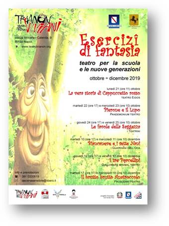 ‘Esercizidi fantasia’ al Trianon Viviani: dal 10 al 18 dicembre, 3 favole teatrali per la rassegna dedicata ai bambini