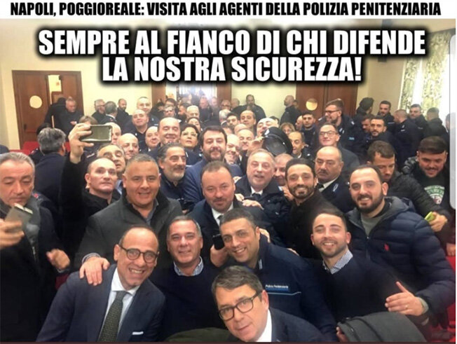Il sindacato Osapp a Salvini: ‘Basta con i ritardi della politica sul problema degli agenti penitenziari’