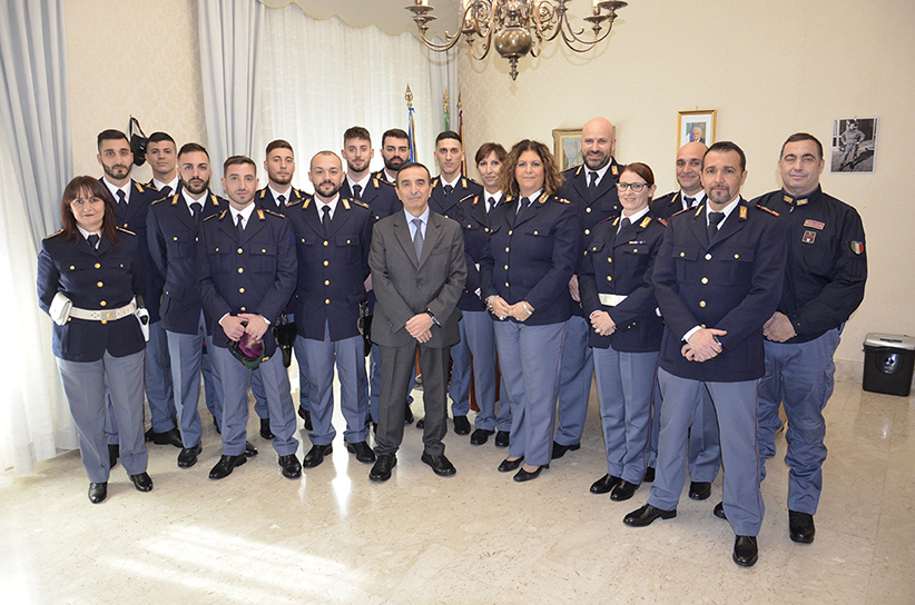 Nuovi arrivi in Questura a Salerno, trasferiti sedici nuovi poliziotti