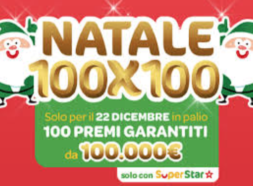 Babbo Natale a Durazzano: vinti 100mila euro con il Super Enalotto “Natale 100×100”