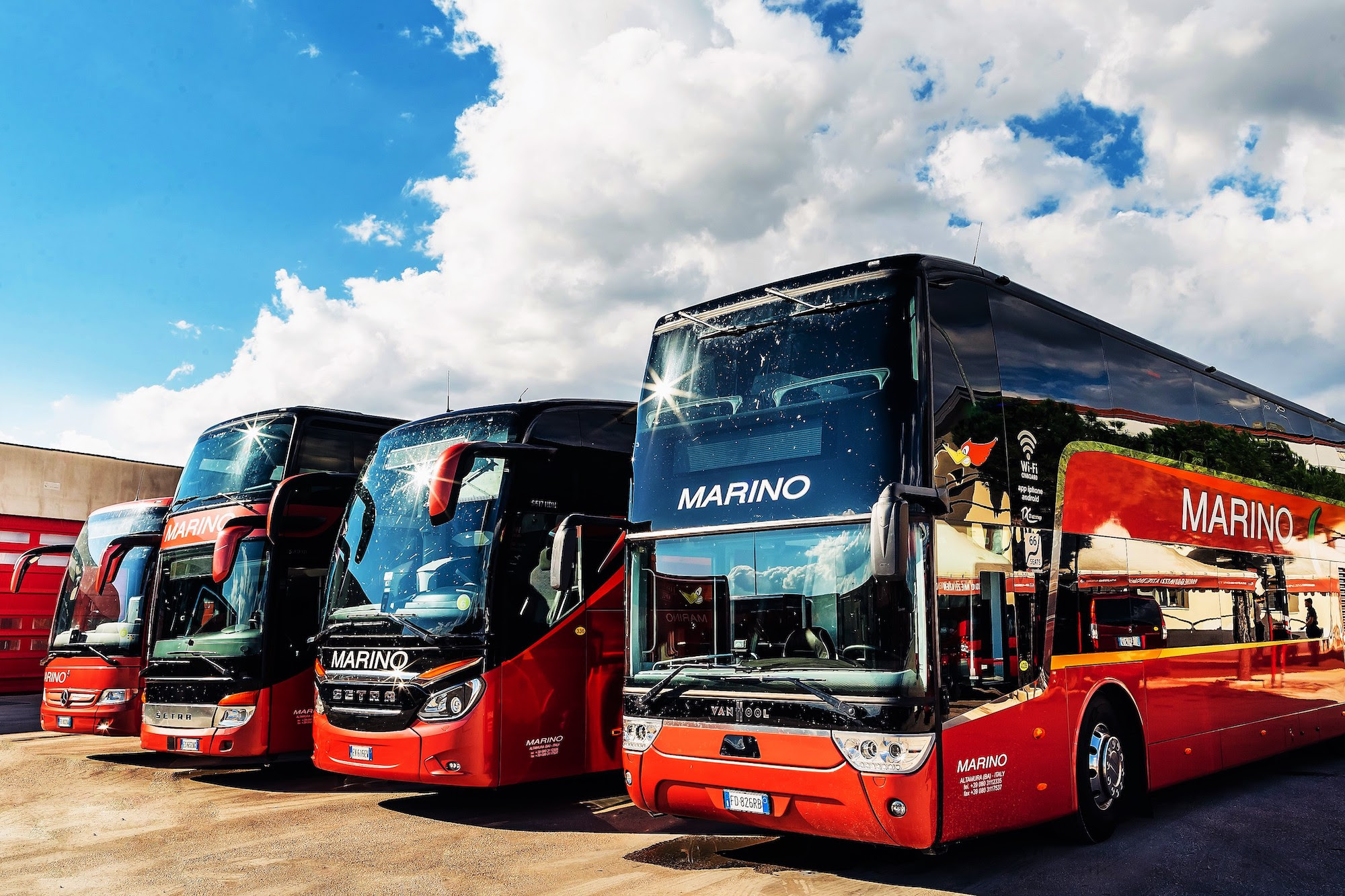 Mobilità integrata bus e taxi, partnership tra MarinoBus e Wetaxi: sconti per chi parte o arriva in bus a Milano, Napoli, Roma e Torino