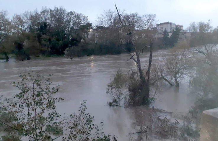 Straripa il fiume Volturno nel Casertano, problemi in molti comuni
