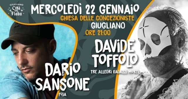 Dario Sansone e Davide Toffolo in concerto acustico a Giugliano