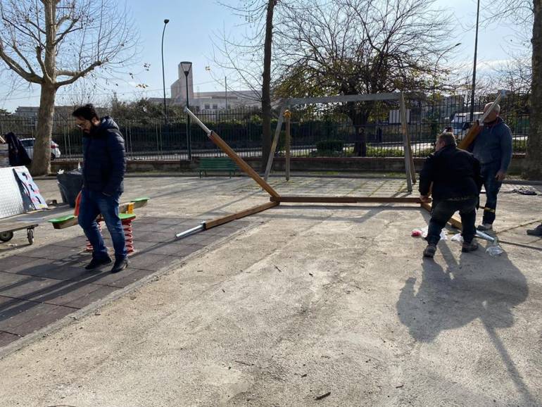 Pianura, riapre lo storico parco Attianese, la Municipalità: “Una bella collaborazione tra istituzioni e territorio”