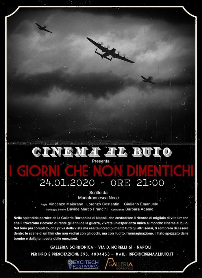 ‘Cinema al buio’, una esperienza immersiva alla Galleria Borbonica di Napoli