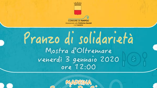 Napoli: in 500 per il pranzo di solidarieta’ alla Mostra D’Oltremare