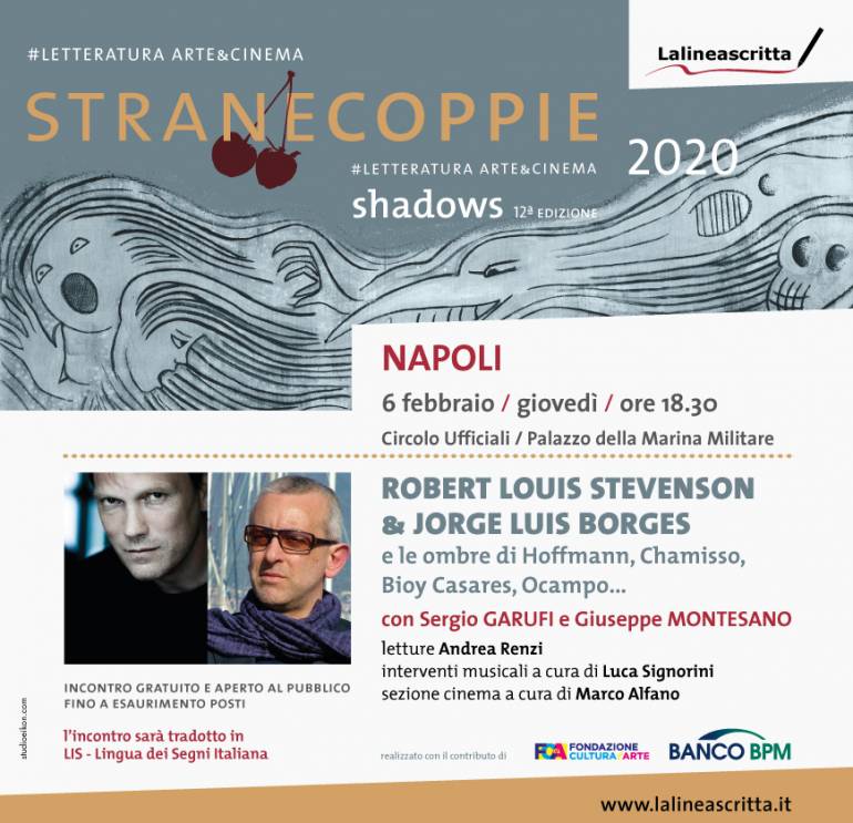 Al via ‘Strane Coppie’, la rassegna culturale ideata e condotta da Antonella Cilento. Giovedì 6 febbraio