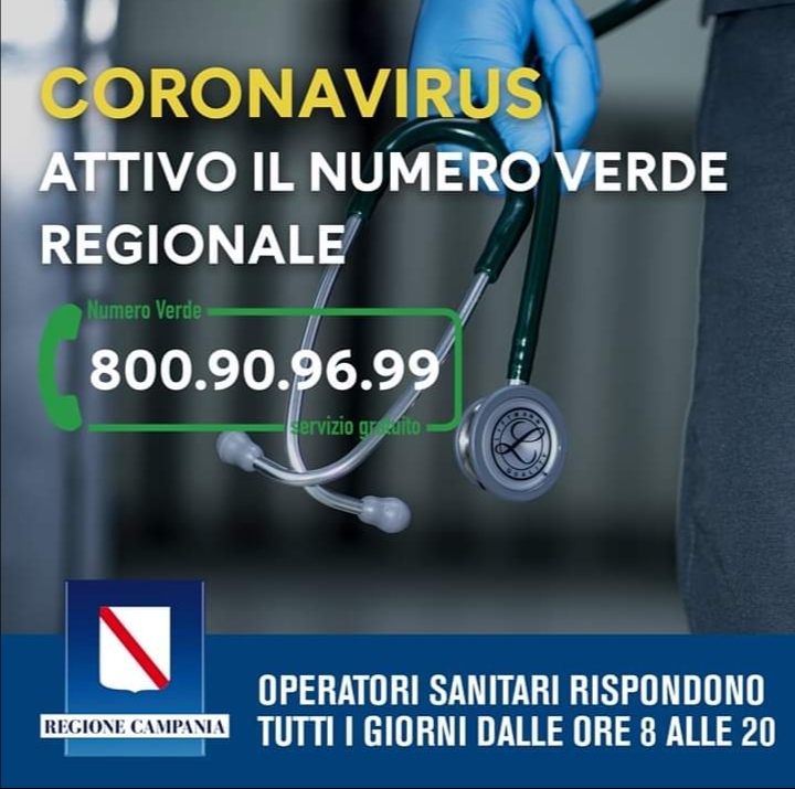 Coronavirus, potenziato il numero verde in Campania: pronti 400 posti letto con reparti in ogni ospedale