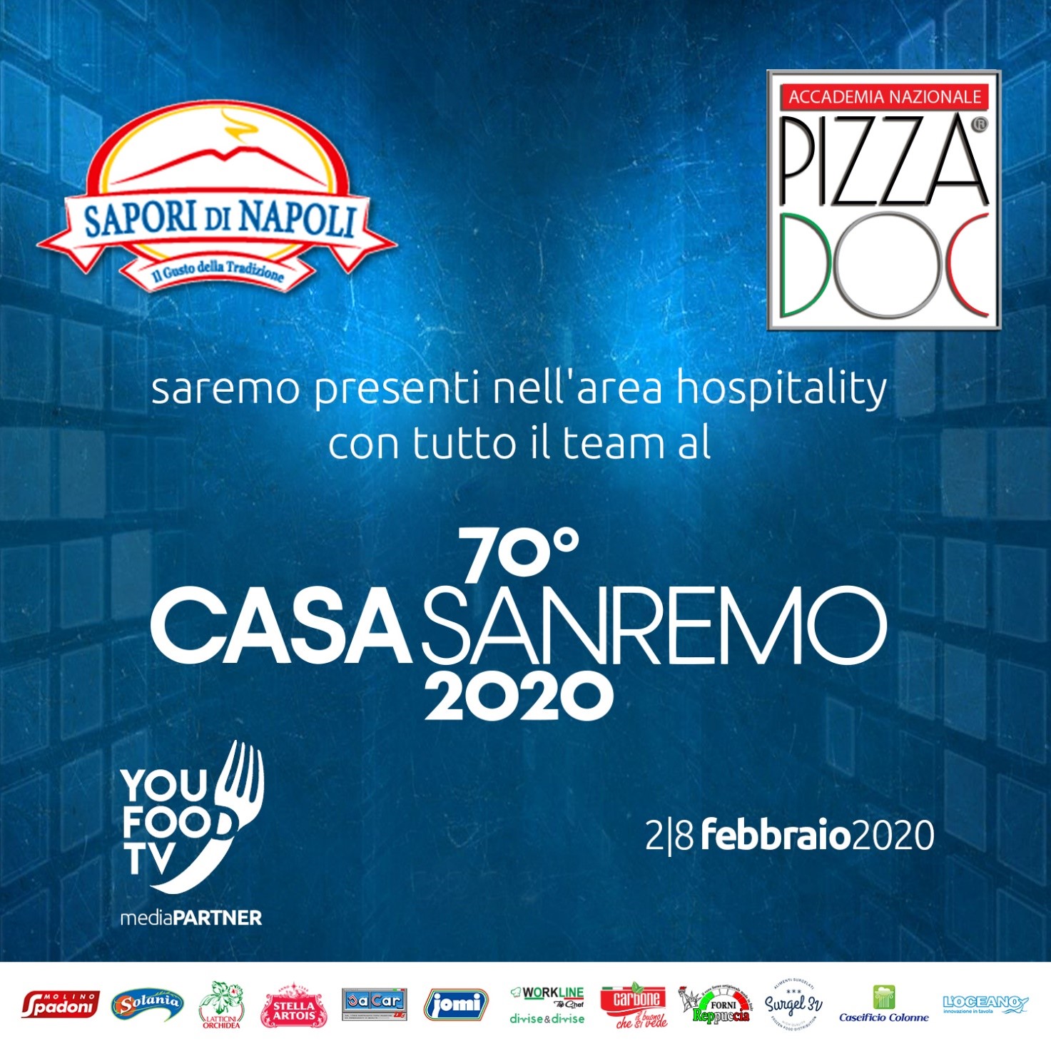 La pizza DOC e i sapori di Napoli al 70esimo Festival di Sanremo