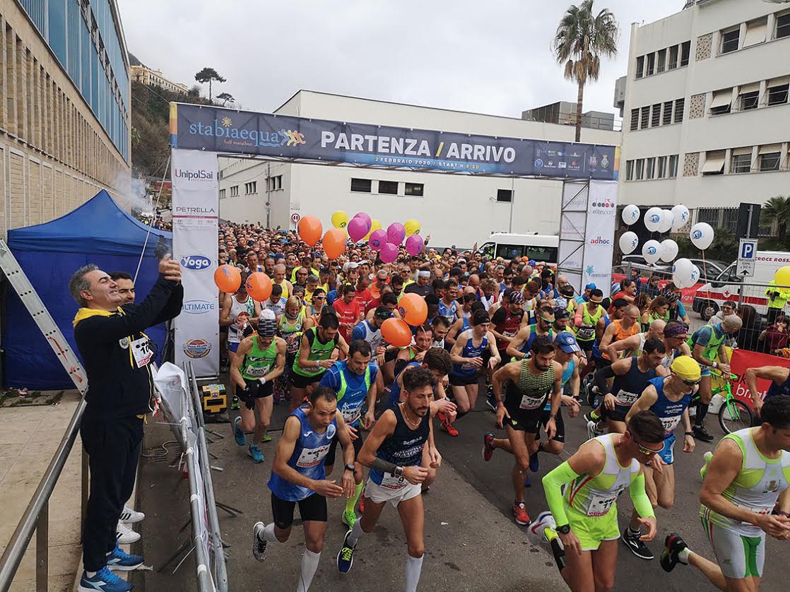 Stabiaequa, festa per 1200 podisti: Akhal e Nicchiniello vincono la mezza maratona