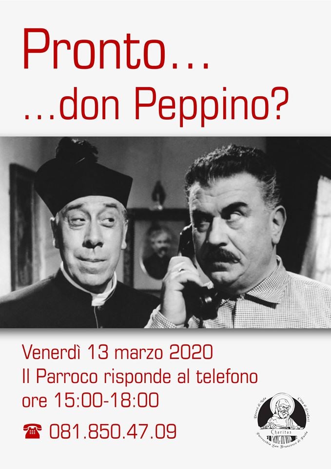 “Pronto… don Peppino?”, iniziativa del parroco di Scafati in emergenza Coronavirus: parlerà a telefono con i fedeli