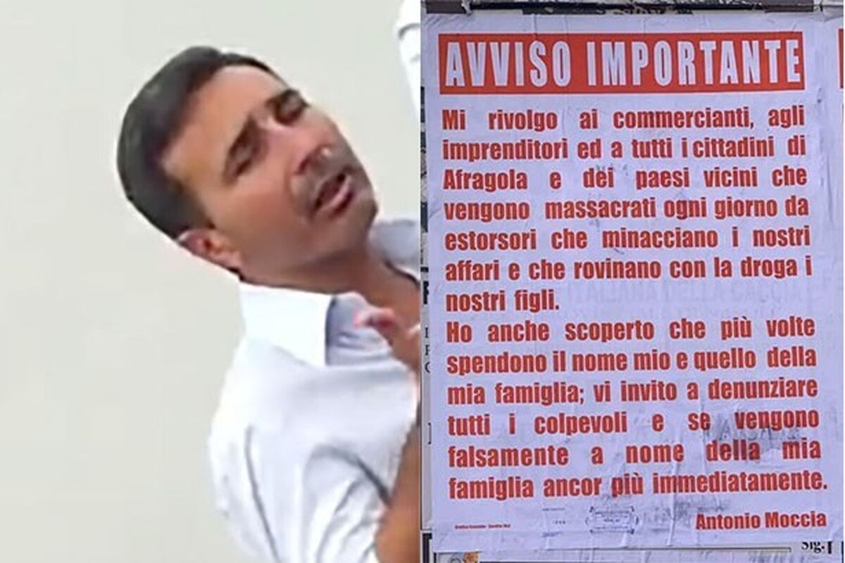 Afragola, manifesti per tutelare il ‘Copyright’ della camorra: ‘Borrelli vicenda surreale’