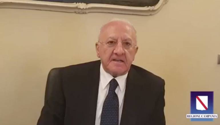 De Luca: ‘Così abbiamo salvato la Campania dal coronavirus’