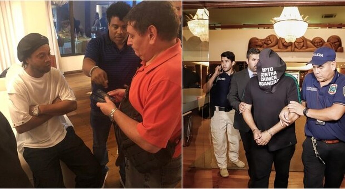 Ronaldinho arrestato per la seconda volta in Paraguay insieme con il fratello