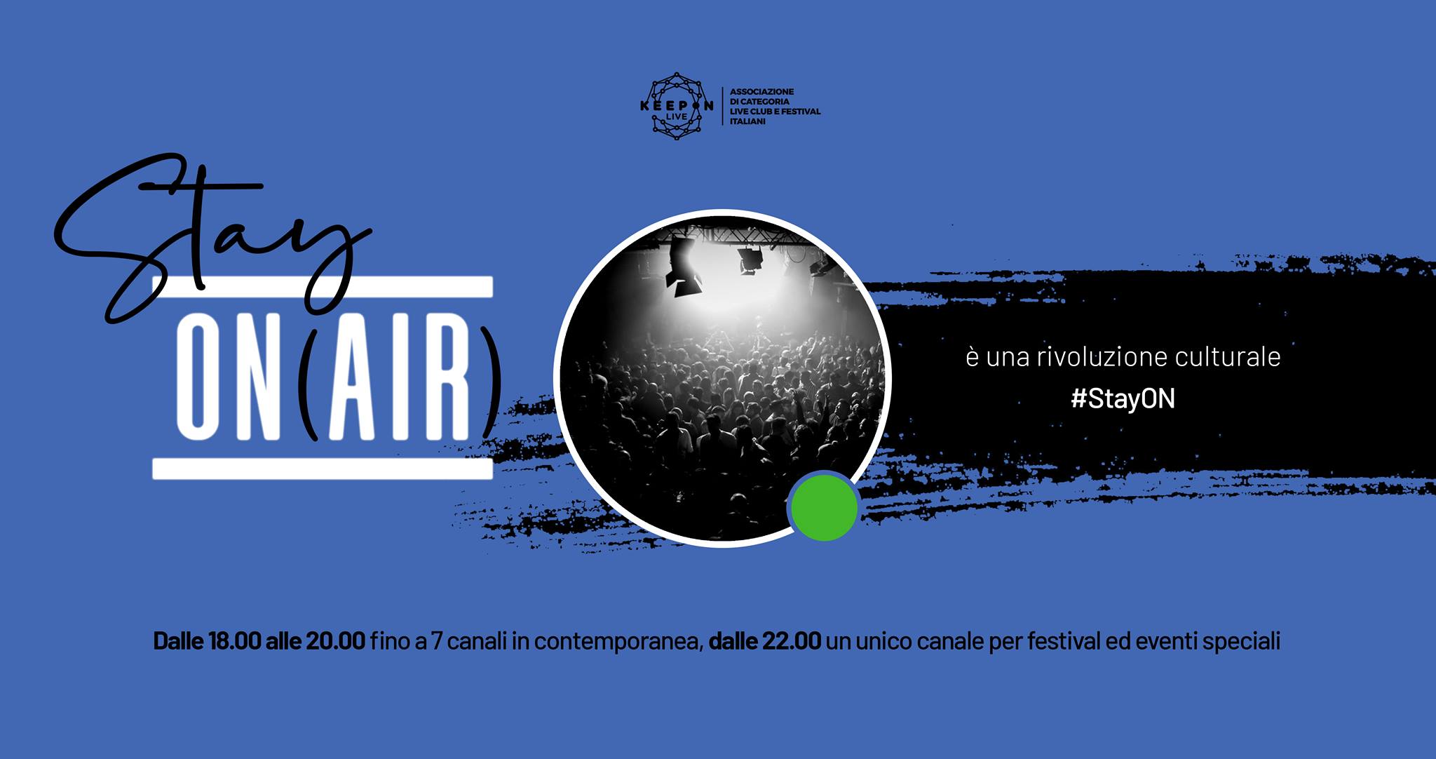 Il Club 33 Giri attraverso il suo festival ‘La Musica può fare’, partecipa all’iniziativa #StayON