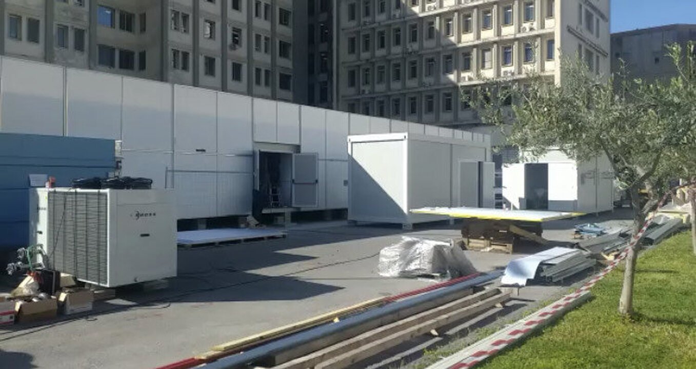 Anche Salerno si prepara ad aprire il suo ospedale modulare