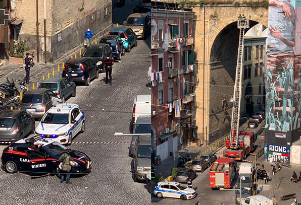 Napoli, cadono calcinacci dal ponte della Sanità: tragedia sfiorata
