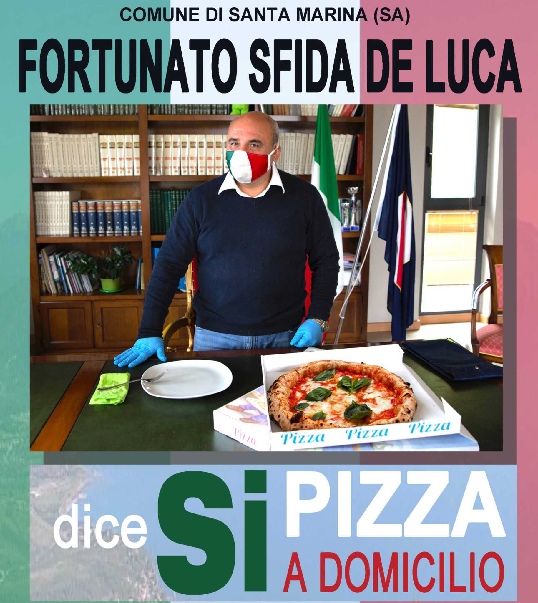 Sindaco del Cilento sfida Del Luca: sì alla pizza a domicilio