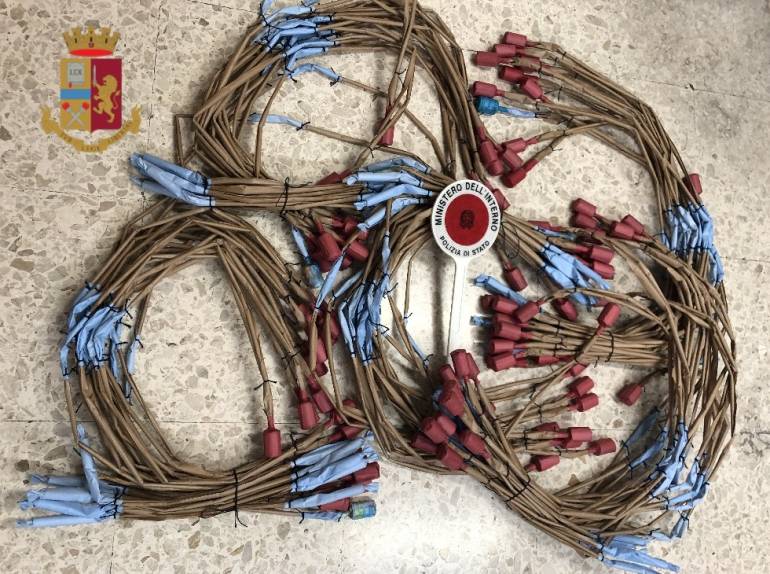 San Giorgio a Cremano: Polizia denuncia un 64enne  in possesso di materiale esplodente illegale