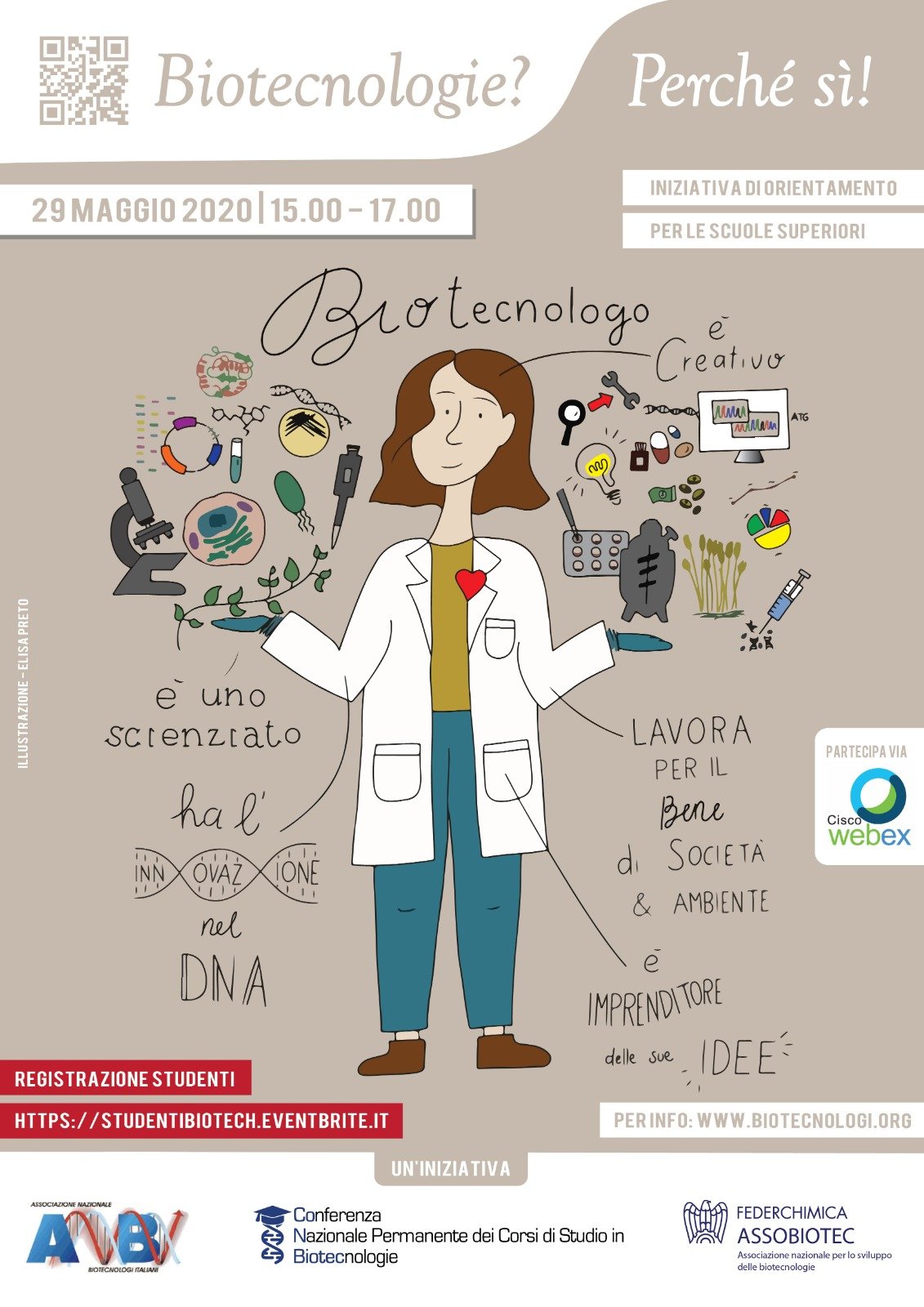 ‘Biotecnologie? Perché sì!’,presentazione nazionale dei percorsi di Laurea e del mondo del lavoro nel settore Biotech