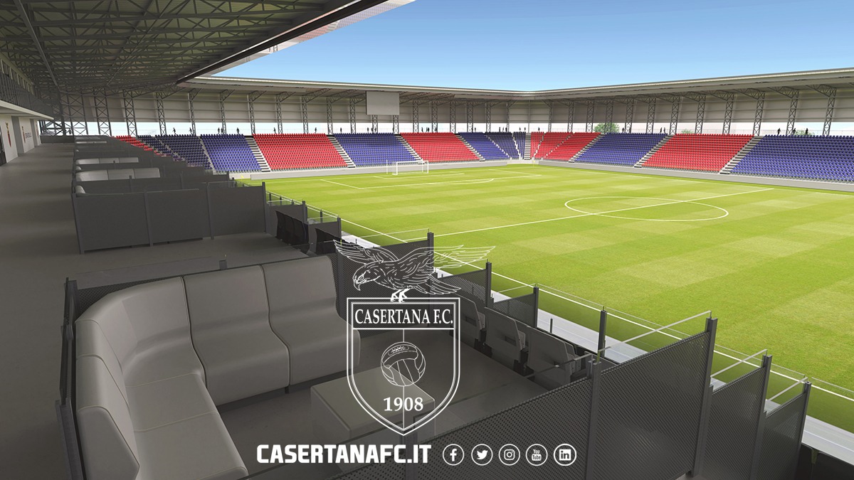 Nuovo Stadio Casertana, approvata in giunta dichiarazione di pubblico interesse