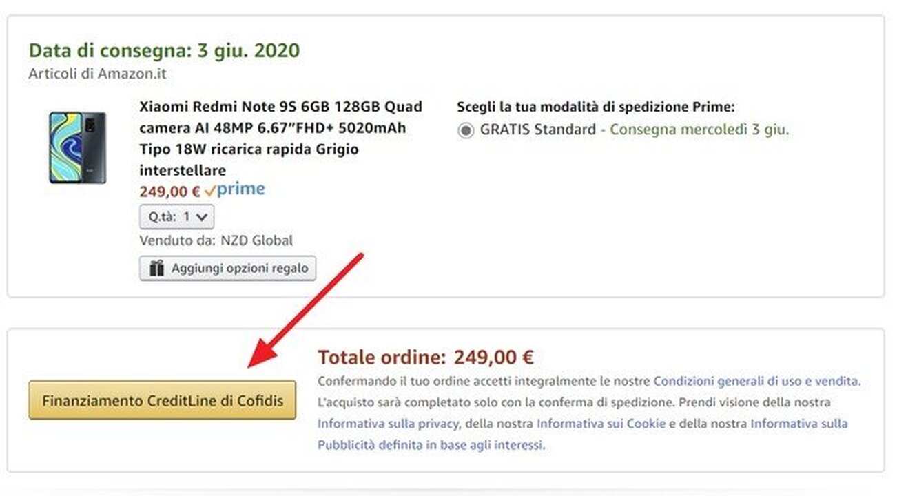 finanziamento su amazon cofidis