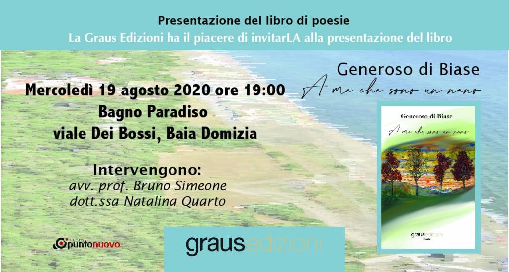 A Baia Domizia presentazione della raccolta di poesie di Generoso di Biase