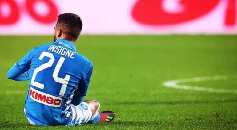 Mazzata per il Napoli: lesione di primo grado del bicipite femorale sinistro di Insigne