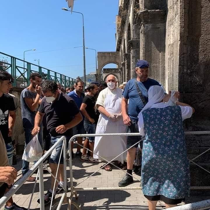 Alviti: ‘Pronti volontari dell’associazione guardie giurate in aiuto della mensa della Caritas diocesana di Napoli’