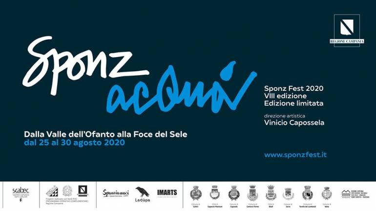 Sponz Fest 2020 VIII edizione. Ideato e diretto da Vinicio Capossela, Sponz acQuà! dal 25 al 30 agosto