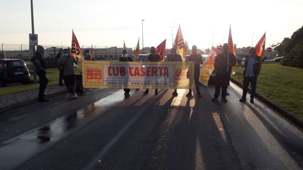 Oggi sciopero dei lavoratori addetti alla manutenzione preso la base Nato di Gricignano di Aversa