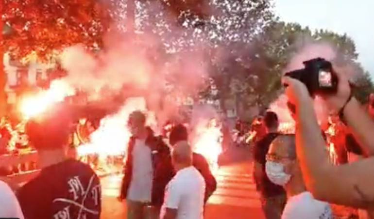 Napoli, corteo con fumogeni al rione Traiano per l’anniversario della morte di Davide Bifulco