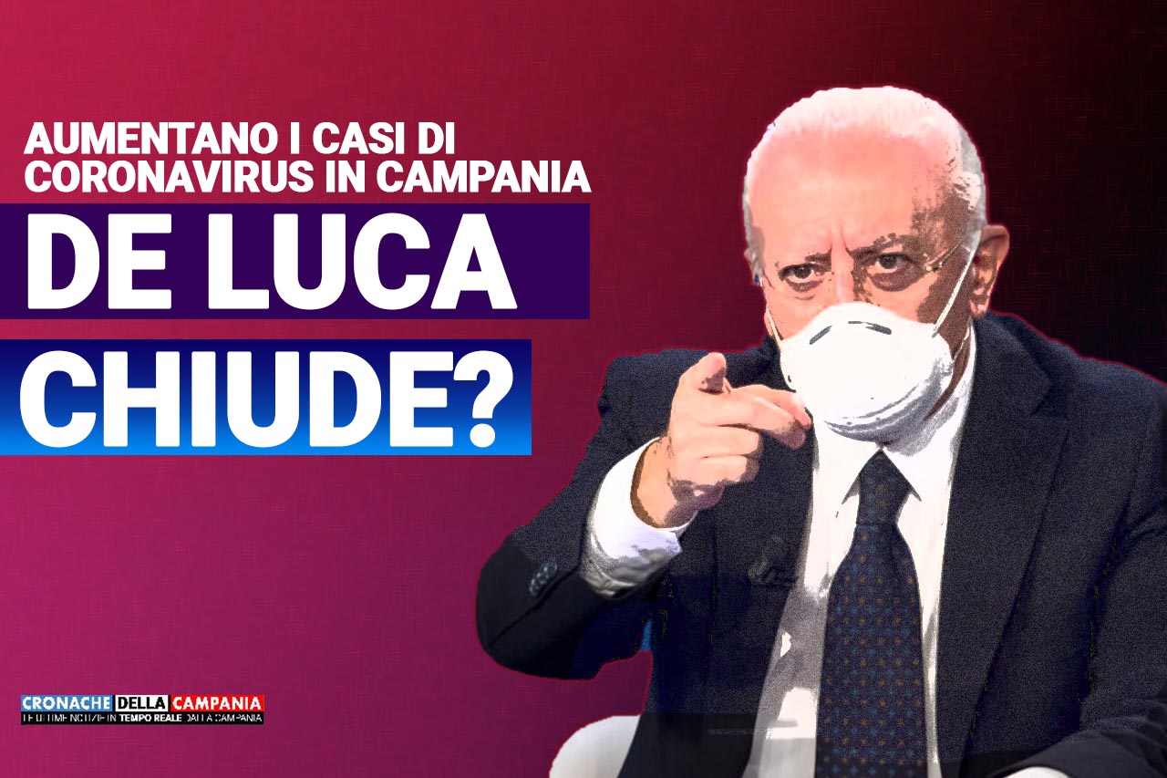 De Luca chiude Campania Locandina FB