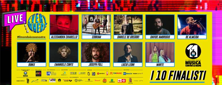Annunciati i 10 finalisti del Premio Musica contro le mafie