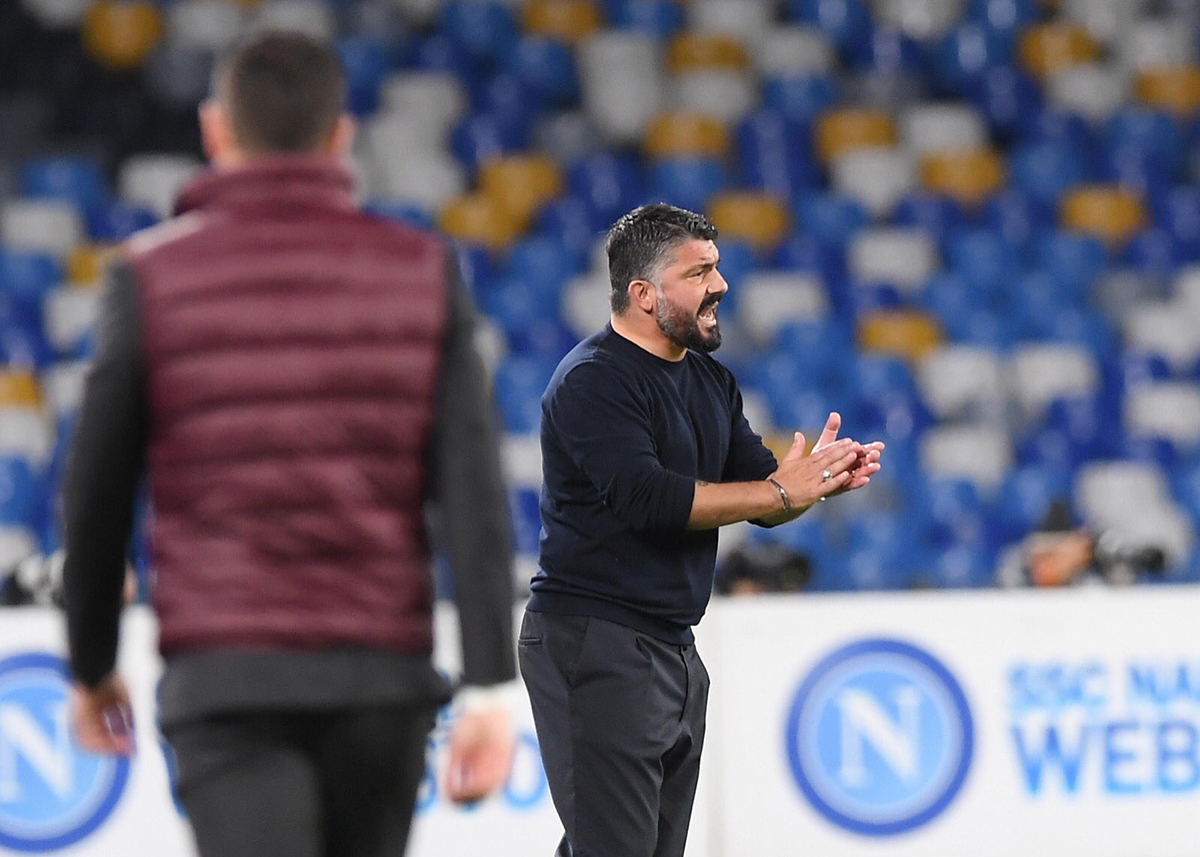 Il Napoli: ‘Falsa la notizia della lite Gattuso-calciatori’
