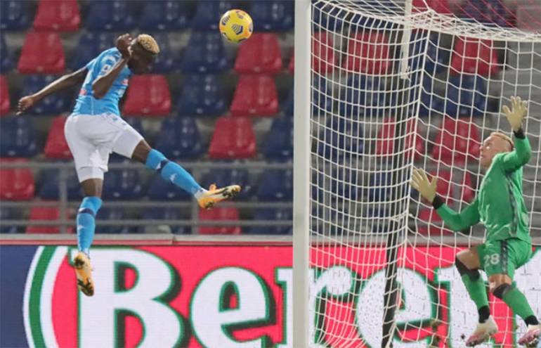 napoli gol a bologna