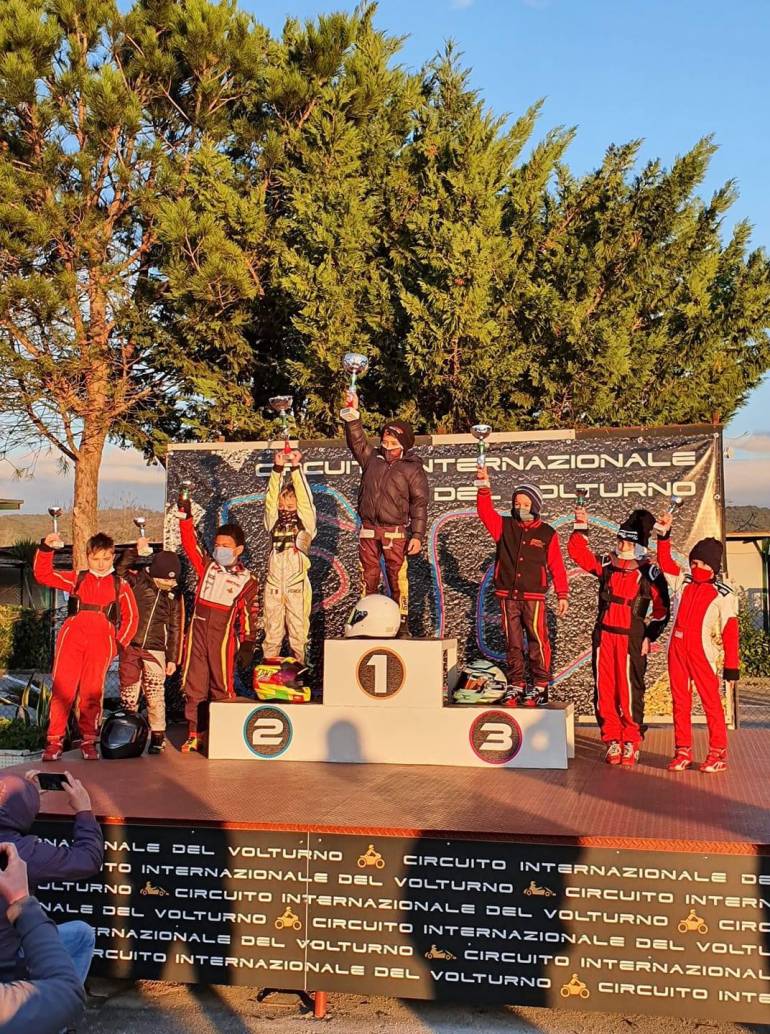 Nuova vittoria per il giovanissimo pilota casertano di kart, Samuele Giannini 