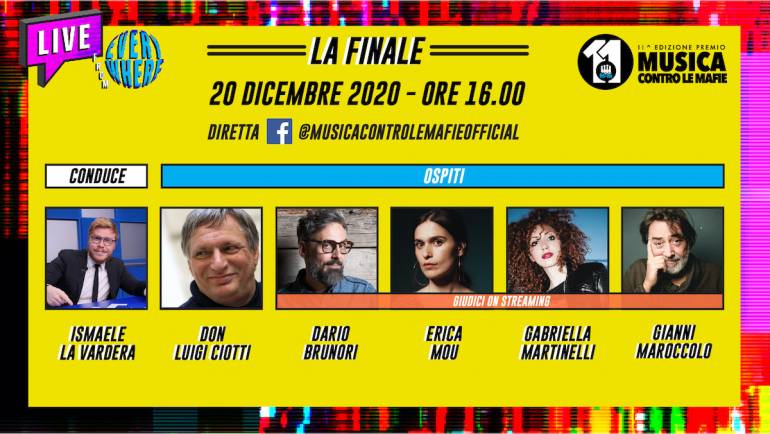 Premio Musica contro le mafie, il 20 dicembre le finali