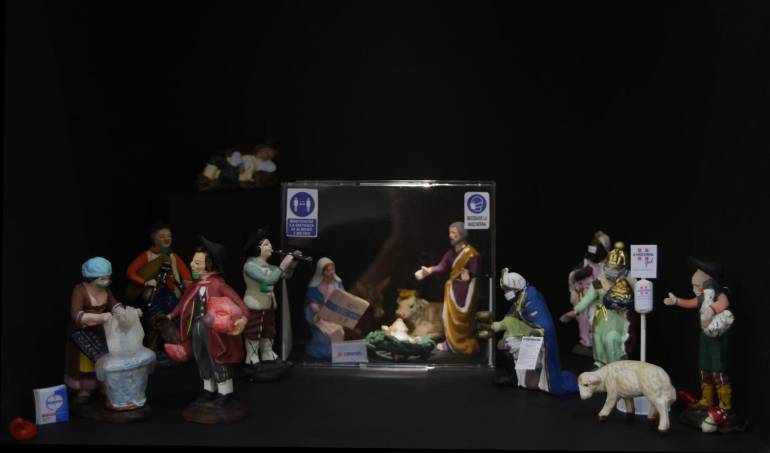 Presepe 2020, anche i pastori finiscono in lockdown