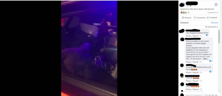 Dal Rione Salicelle di Afragola attacco social ai carabinieri, un video per diffamare l’arma.