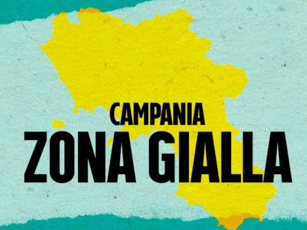 Campania in zona gialla da lunedì