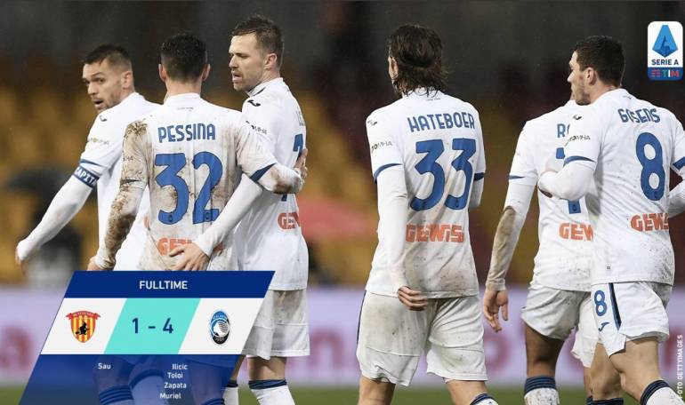 Atalanta a valanga: ne fa 4 al Benevento